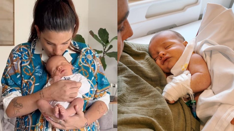 Juana Repetto junto a su hijo Timoteo