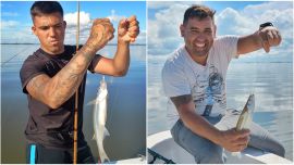 Ariel Bertola es uno de los guías que opera en Agustina y que viene concretando muy buenas faenas desde Campo Llovet