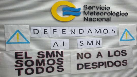 Paro en el Servicio Meteorológico Nacional: denuncian 240 despidos para el 10 de abril