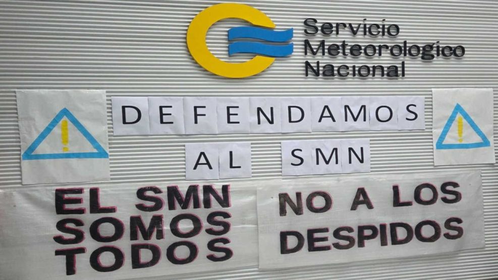 El SMN entro en paro tras el anuncio de despido de 240 empleados, 130 de estaciones meteorologicas y 110 de la sede central 20260407