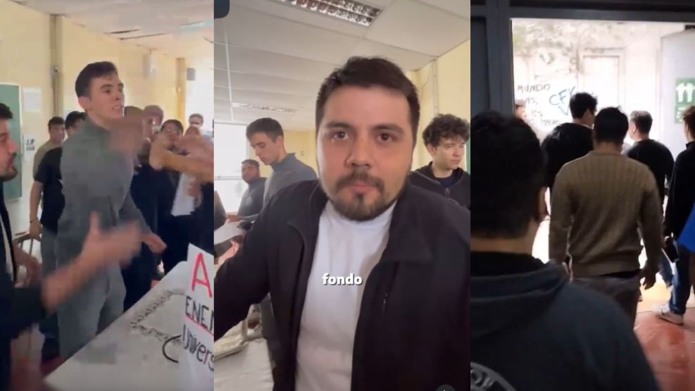 Los dos legisladores de LLA tuvieron que finalizar la actividad. 