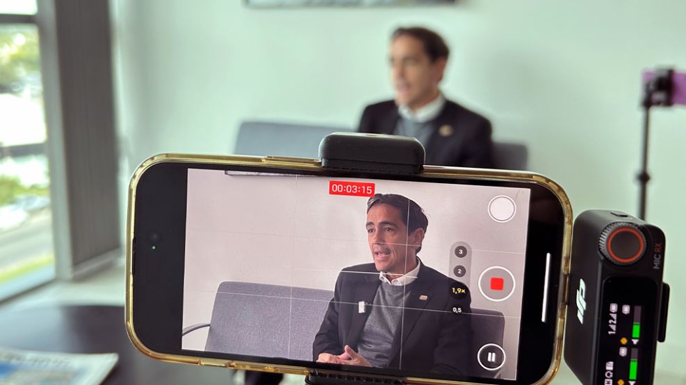 Lucas Péndola en el streaming de Punto a Punto