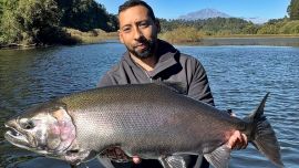 La pelea con el pez fue tan intensa como breve, con corridas explosivas y la dificultad adicional de las algas presentes en el entorno.