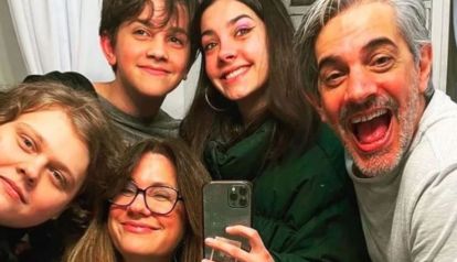 Nancy Dupláa y su familia