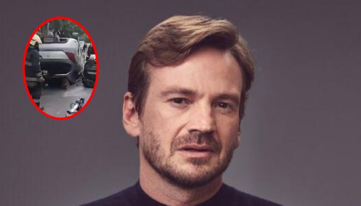 Choque y vuelco en Núñez: el impactante accidente del actor Guillermo Pfening