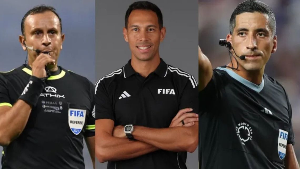 Quiénes son los tres árbitros argentinos designados para participar de la Copa del Mundo