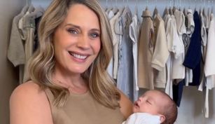 Rocío Marengo y su hijo Isidro Fort