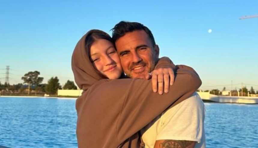 Fabián Cubero y su hija Allegra Cubero