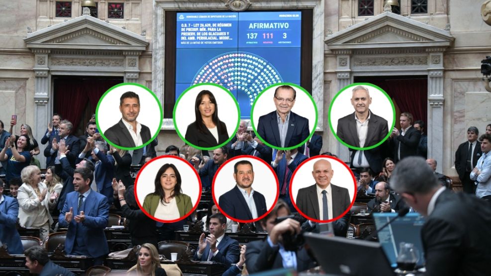 Reforma Ley de Glaciares: así votaron los diputados chaqueños
