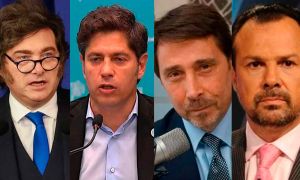 Javier Milei, Axel Kicillof, Eduardo Feimann y Gustavo Sylvestre 10042026