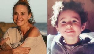 Natalia Lobo y su hijo, Inti