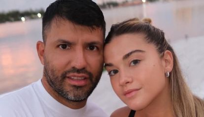 El Kun Agüero y Sofía Calzetti