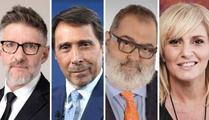 Luis Novaresio, Eduardo Feinmann, Jorge Lanata y Romina Manguel