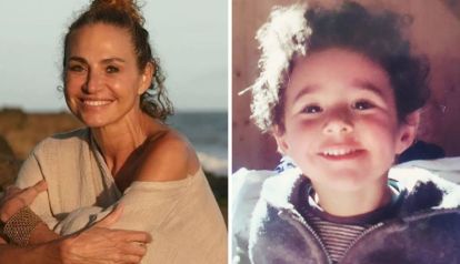 Natalia Lobo y su hijo, Inti