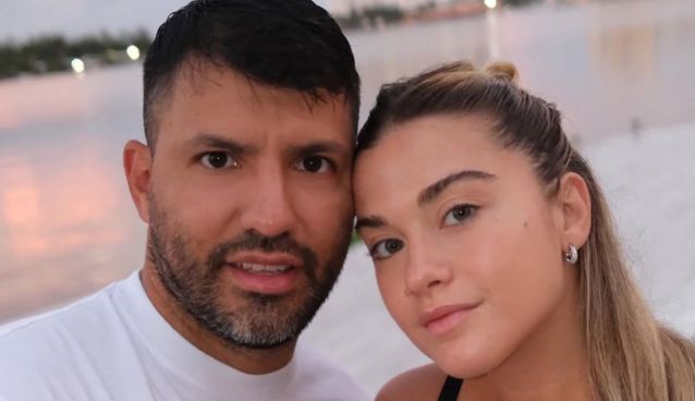 El Kun Agüero y Sofía Calzetti