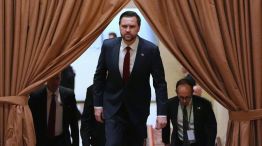 J. D. Vance en la reunión con la comitiva de Irán, en Islamabad, capital de Pakistán 11042026
