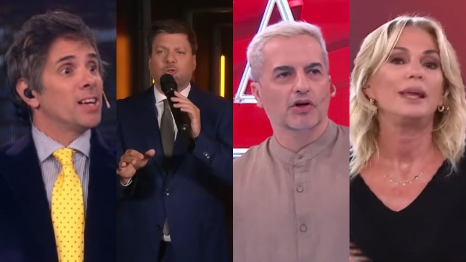 Robertito Funes Ugarte, Guido Kaczka, Ángel de Brito y Yanina Latorre