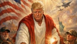 El posteo de Trump mostrándose como Jesús 13042026