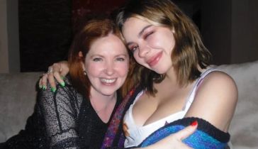 Andrea del Boca y su hija Anna