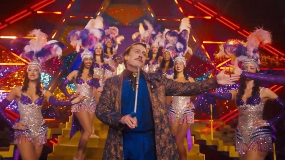 Kieran Culkin como Caesar Flickerman en The Hunger Games Sunrise on the Reaping