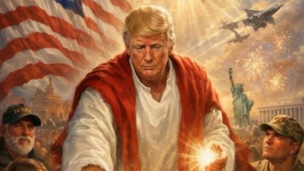 El posteo de Trump mostrándose como Jesús 13042026