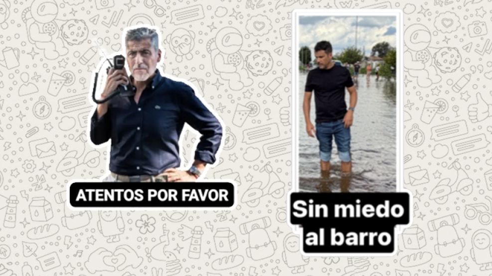 Guerra de Stickers de los ministros de Llaryora