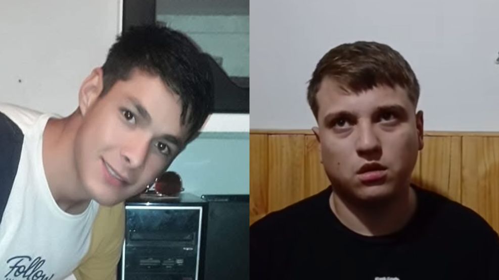 Jonathan Romero (fallecido) y Damián Escalante (acusado del crimen)