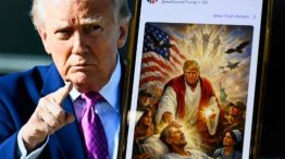 Donald Trump compartió una imagen generada por IA donde se lo representa como Jesucristo
