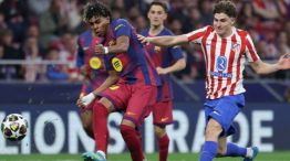 Julián Álvarez jugando para Atlético en Champions