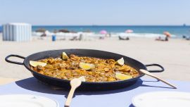La paella valenciana.