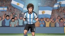 Javier Milei resumió los logros de su gestión en una animación futbolística: "La pelota vuela en libertad ¡y gol!"