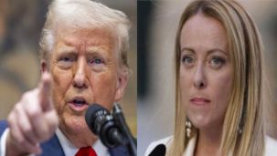 Trump y Meloni 20260414