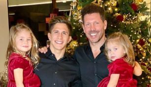 El Cholo y Giuliano Simeone