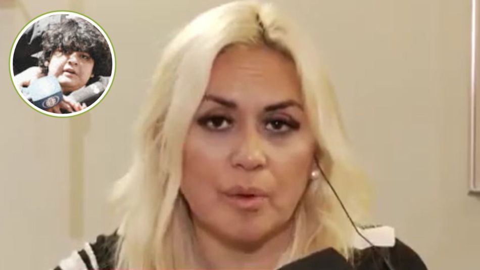 Veronica Ojeda y Dieguito Fernando Maradona