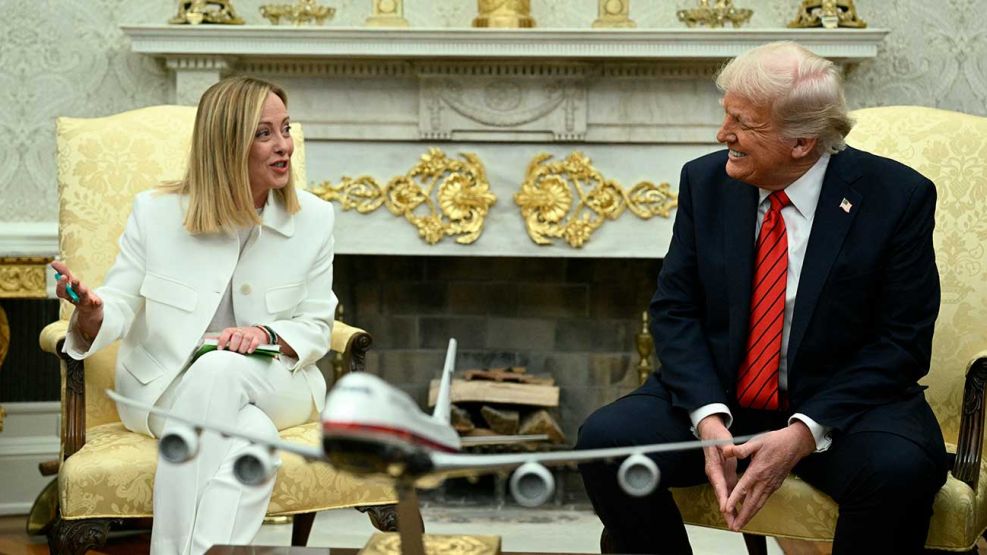 Donald Trump y Giorgia Meloni 14042026