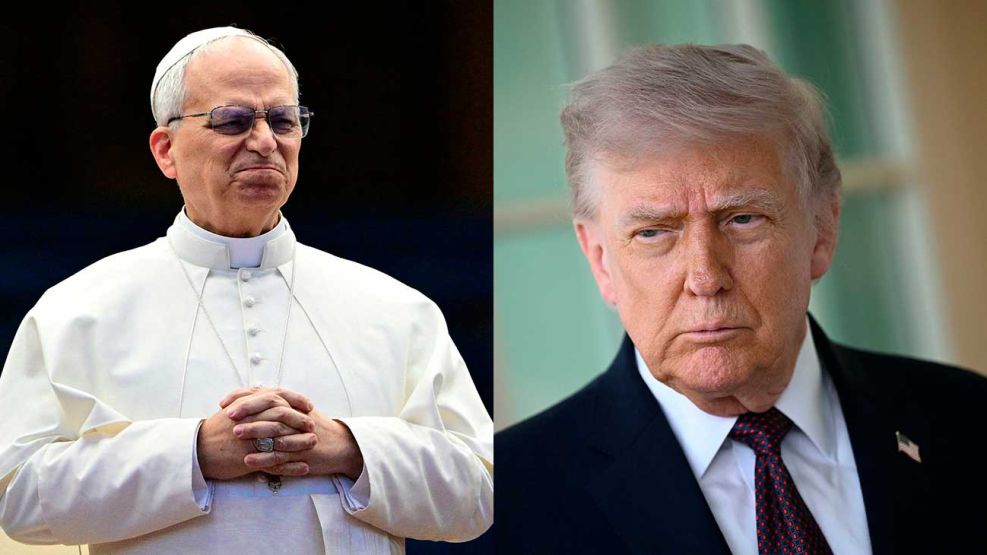 Papa León XIV y Donald Trump 14042026