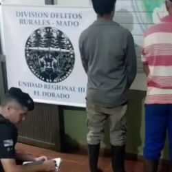 Los dos cazadores furtivos detenidos.