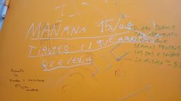 El mensaje intimidatorio en una escuela de La Plata 15042026