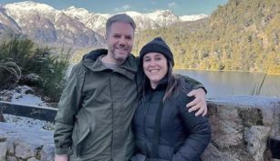 Malena Guinzburg y su novio Adrián