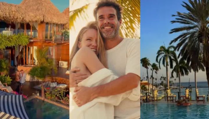 Nicolás Cabré y Rocío Pardo celebraron su luna de miel en Aruba: resort de lujo, playa paradisíaca y mucho amor