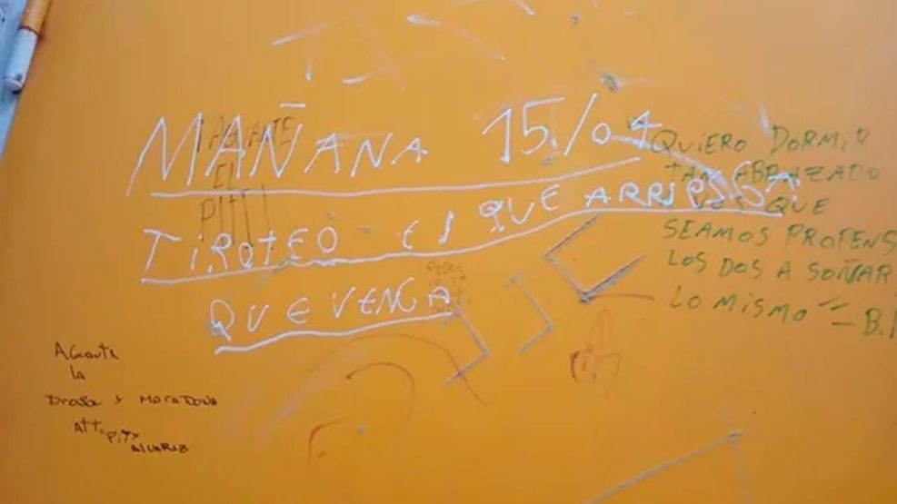 El mensaje intimidatorio en una escuela de La Plata 15042026
