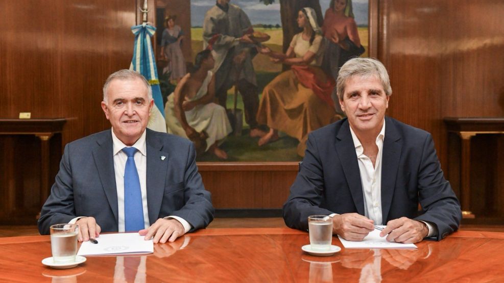 Osvaldo Jaldo y Luis Caputo