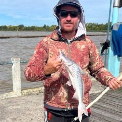 Los resultados muestran algunos ejemplares de buen porte entreverados con piezas chicas, lo que indica que el proceso de arrime recién comienza. Además, se destaca una fuerte presencia de bogas y bagres amarillos, que también toman la carnada destinada al pejerrey.