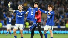 Valentín Barco con una camiseta de Panichelli en la clasificación de Estrasburgo 