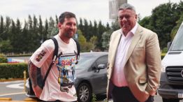 Lionel Messi y Chiqui Tapia