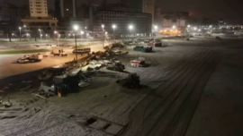 Mar del Plata: desmantelamiento total con topadoras de la feria de la playa Bristol