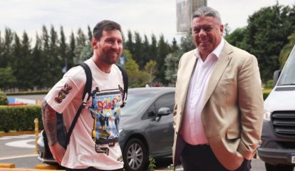 Lionel Messi y Chiqui Tapia
