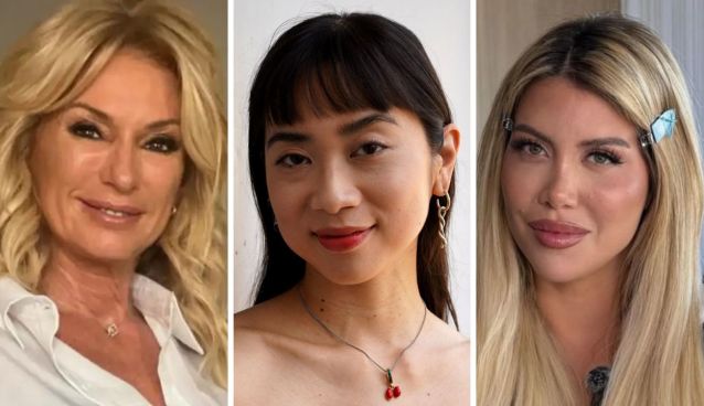 Yanina Latorre, Débora Nishomoto y Wanda Nara