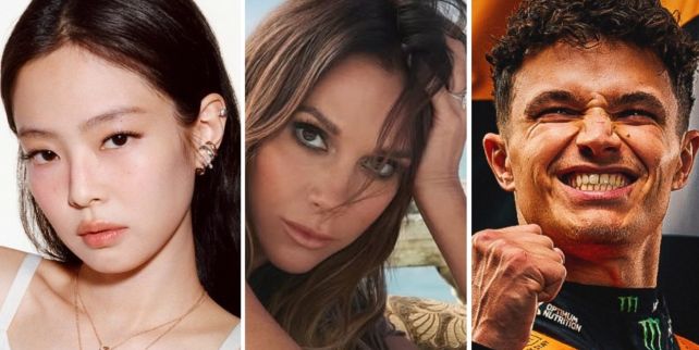 JENNIE, Victoria Beckham y Lando Norris