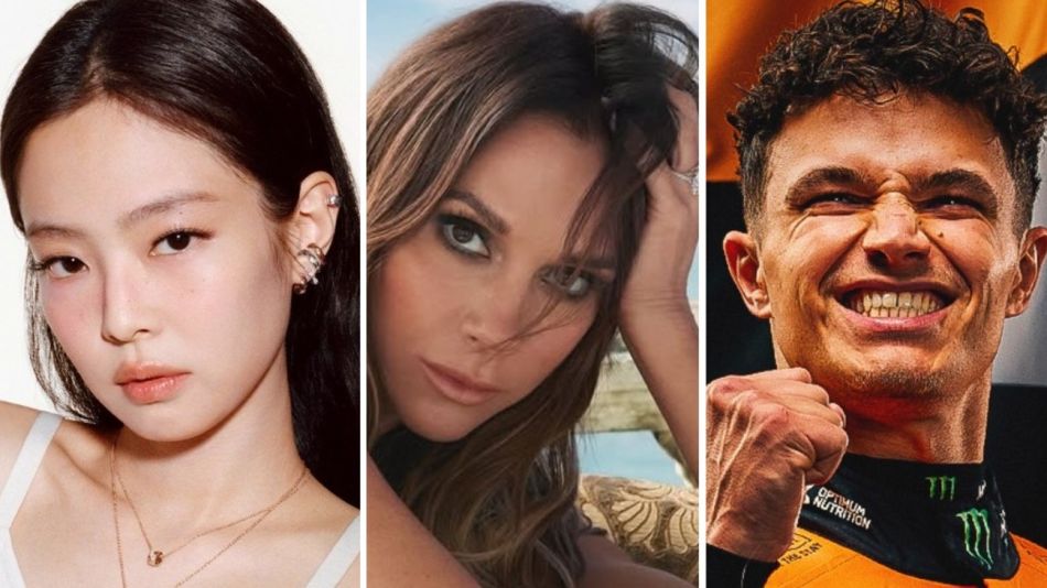 JENNIE, Victoria Beckham y Lando Norris